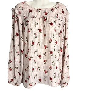 Reitmans Floral Long Sleeve Blouse 2X